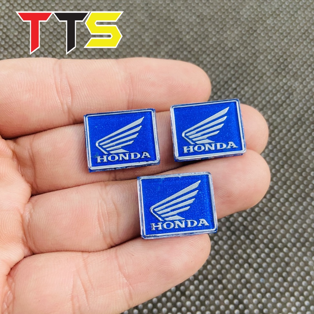 ( Màu xanh ) Tem logo honda cánh chim hàng zin mod lên màu đỏ dán bợ đồng hồ, bảng số