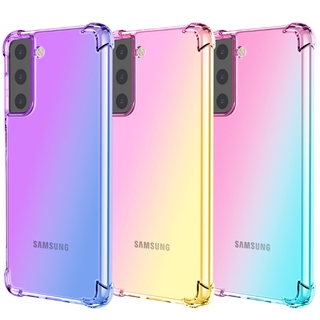Ốp Điện Thoại Silicone Mềm Trong Suốt Màu Gradient Cho Samsung Galaxy S10 5G Plus Lite S10e A91 M80s