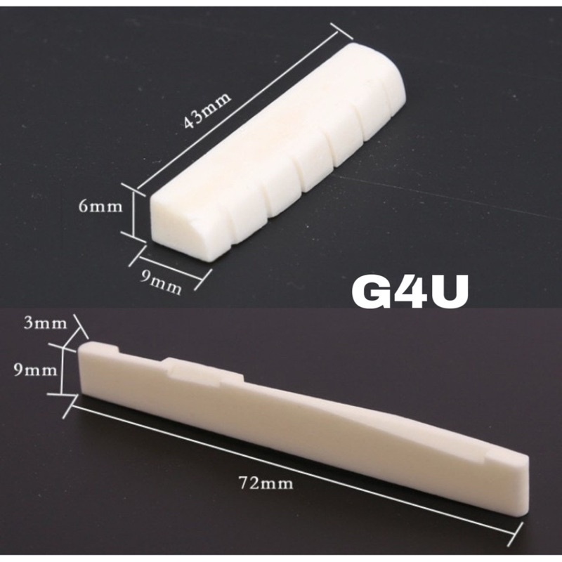 Lược ngựa đàn guitar acoustic bằng xương bò đủ size 7,2cm 7,4cm 7,6cm