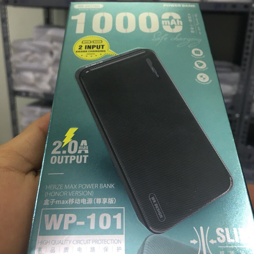 Sạc dự phòng 20000mah WK DESIGN WP-303, Pin xạc dự phòng PD 22.5W QC 3.0 sạc 2 thiết bị cùng lúc - BV DESIGN