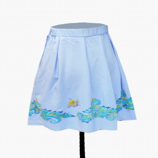 chân váy vẽ hoa
