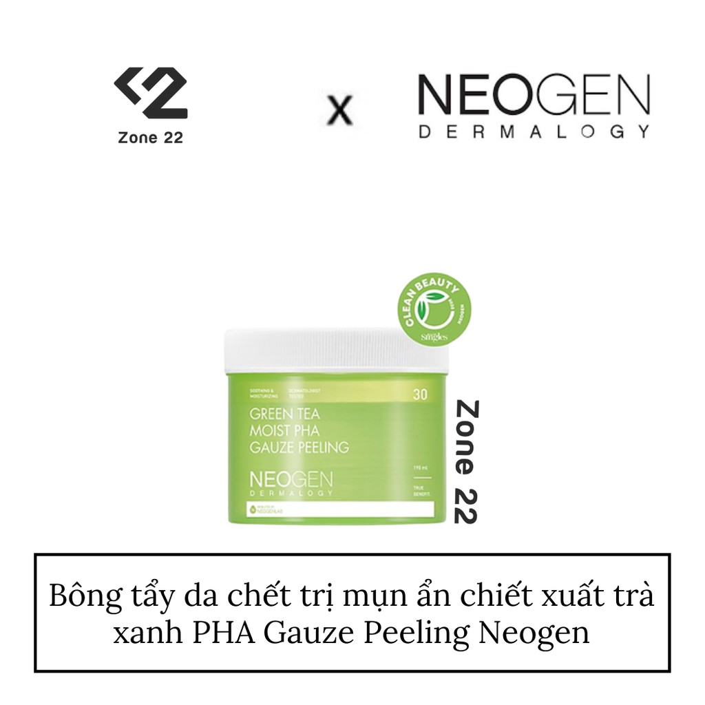 [ZONE 22] Pad Tẩy Da Chết Neogen Dermalogy Trà Xanh PHA 30 Miếng | BigBuy360 - bigbuy360.vn
