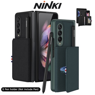Ninki bao da điện thoại samsung fold 3 có ngăn đựng thẻ cho samsung galaxy z fold 3 vỏ bảo vệ