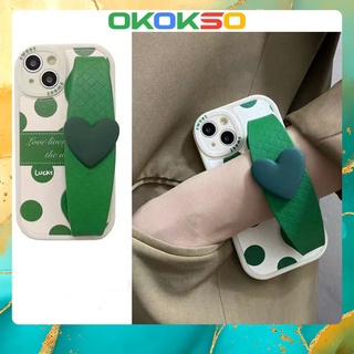 Suitable for OPPO Reno7pro mobile phone case reno6/7z/RENO5Z/4Z new green wave point all-inclusive anti-fall mobile phone case soft shell couple models R17/A3S/A31/a53/F11/a9 2020/a5 2020