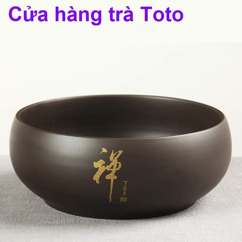 Cát tím lớn rửa trà gia dụng cặn bã xi lanh Kung Fu Bộ phụ kiện chén bát bút nhỏ <