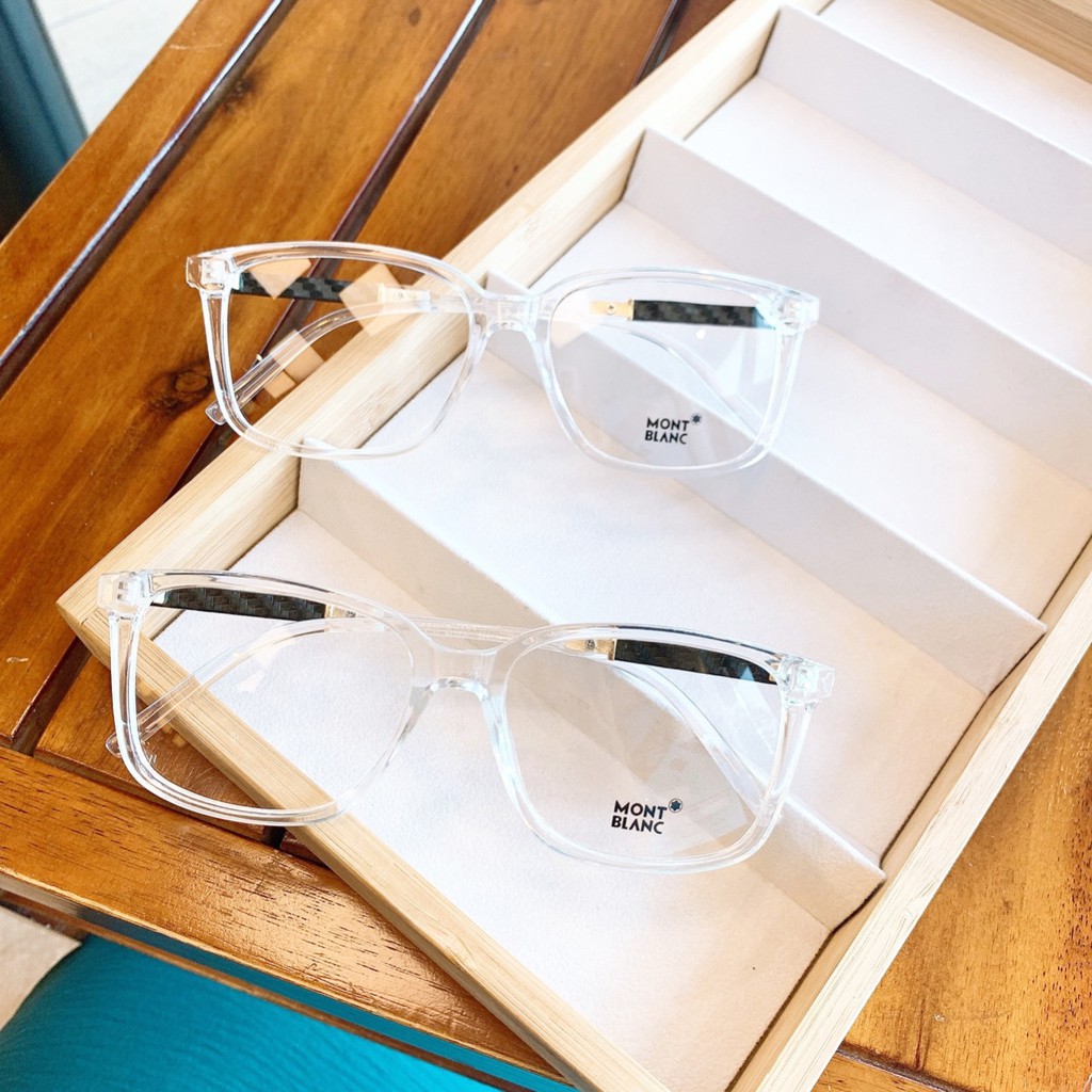 Gọng kính cận vuông GV113 kèm sẳn tròng 0 độ chống ánh sáng xanh bảo vệ mắt trước màn hình phù hợp mặt tròn, dài | BigBuy360 - bigbuy360.vn