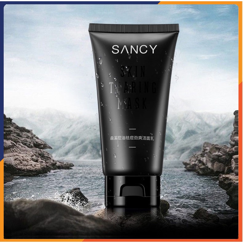 Sữa rửa mặt cho nam SANCY sạch sâu giảm mụn, kiềm dầu, dưỡng ẩm và giữ ẩm cho da, sáng da, thu nhỏ lỗ chân lôngSPT110036