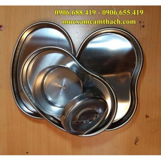 Hũ và khay inox hạt đậu