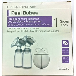 1 - 2 Van chân không máy hút sữa điện đôi Real Bubee
