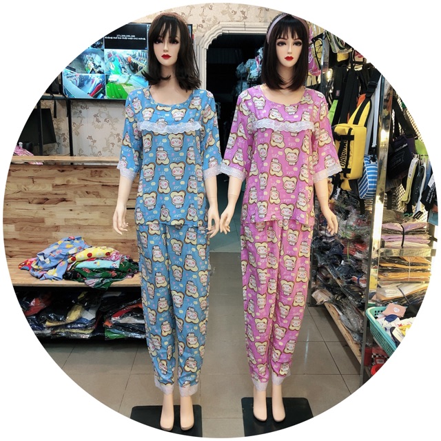 Đồ bộ lanh bigsize cho mẹ bầu (55-75kg)