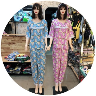Đồ bộ lanh bigsize cho mẹ bầu