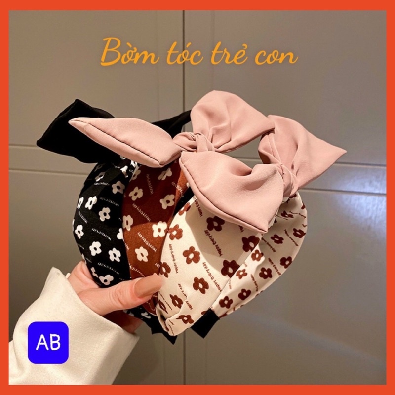 Bờm tóc trẻ con hoạ tiết hình hoa