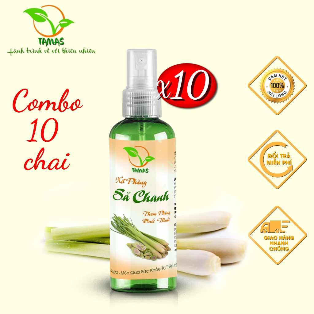 Combo 10 Chai Xịt Thơm Phòng Phòng Đuổi Muỗi 100ml