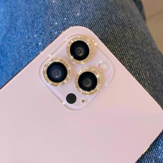 Kính cường lực nhũ kim tuyến 5 màu bảo vệ mắt Camera iPhone 11 PRO MAX 12 PRO MAX 13 PRO MAX 14 PRO MAX