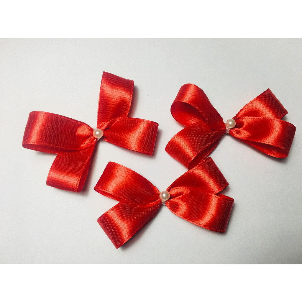 Trang Trí - Nơ Ruy Băng 7cm - Trang Trí Mũ Áo - Màu trơn