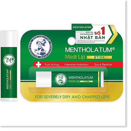 Son dưỡng môi chuyên biệt dành cho môi khô, nứt nẻ Mentholatum Medi Lip Stick