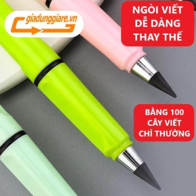 Bút chì VĨNH CỬU (Có vỉ thêm tẩy và 1 ngòi) Viết chì không lem bẩn không cần chuốt mãi không hết chì - HS Shop Thủ Đức