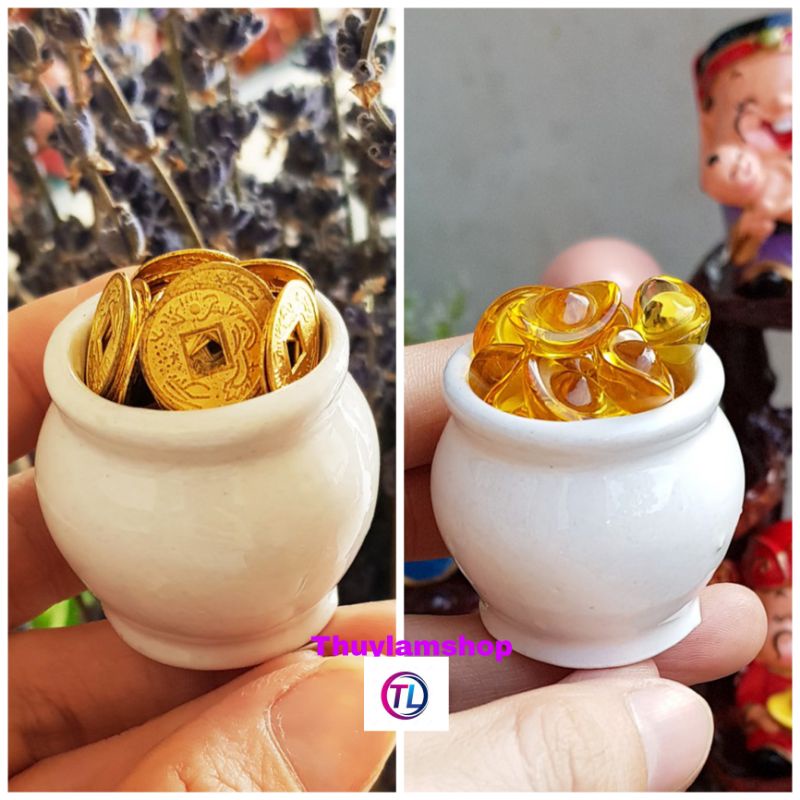 Chum thỏi vàng pha lê kích hoạt cung tài lộc