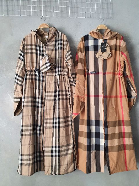 Combo Áo choàng thô kẻ