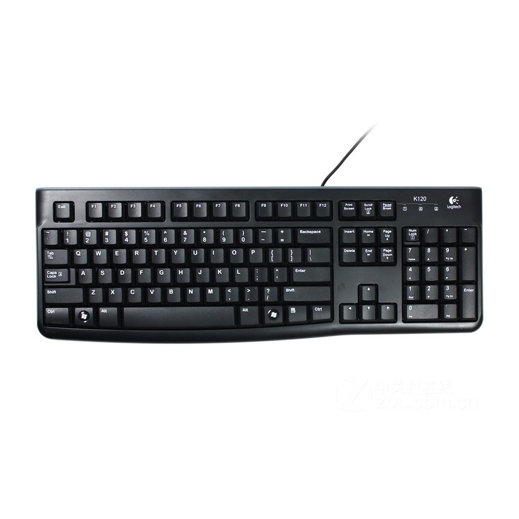 Bàn phím Keyboard có dây Logitech K120 chính hãng. Vi Tính Quốc Duy