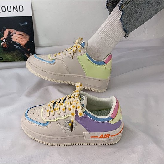 Giày Nữ Sneaker, Giày Cô Tiên Nhỏ Dễ Thương Phong Cách Harajuku Retro Sang Trọng GXAIR2- GX Store