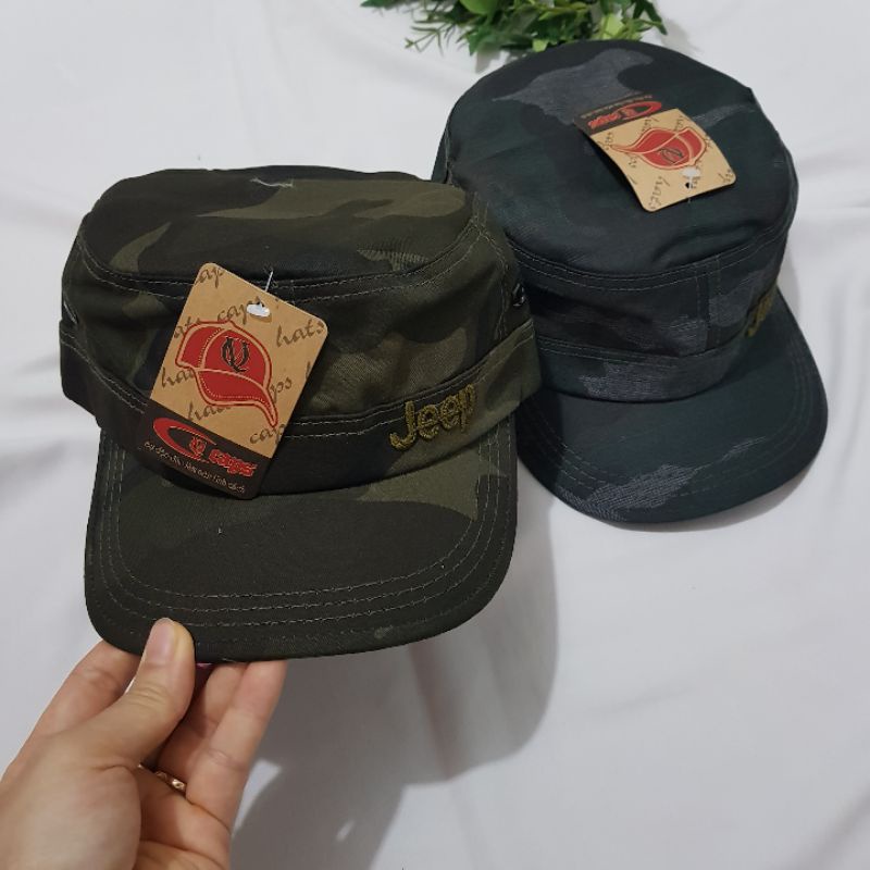 Mũ đầu bằng thô giãn di ,mũ bộ đội