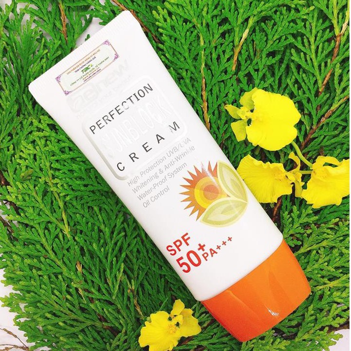 Kem Chống Nắng Hàn Quốc BENEW trắng da, lên tone Perfection Sunblock 50ml -  SPF 50 PA+++