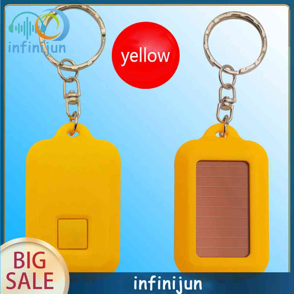 Móc Khóa Đèn Pin LED 3 Bóng Mini Dùng Năng Lượng Mặt Trời Tiện Dụng