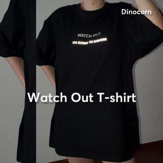 Watch Out T-shirt ▪︎ Áo thun Unisex tay lỡ form rộng