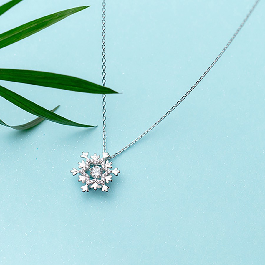 Dây Chuyền Bạc Nữ Đính Đá Bằng Bạc Thật S925 Cao Cấp - DB2498 - Bảo Ngọc Jewelry