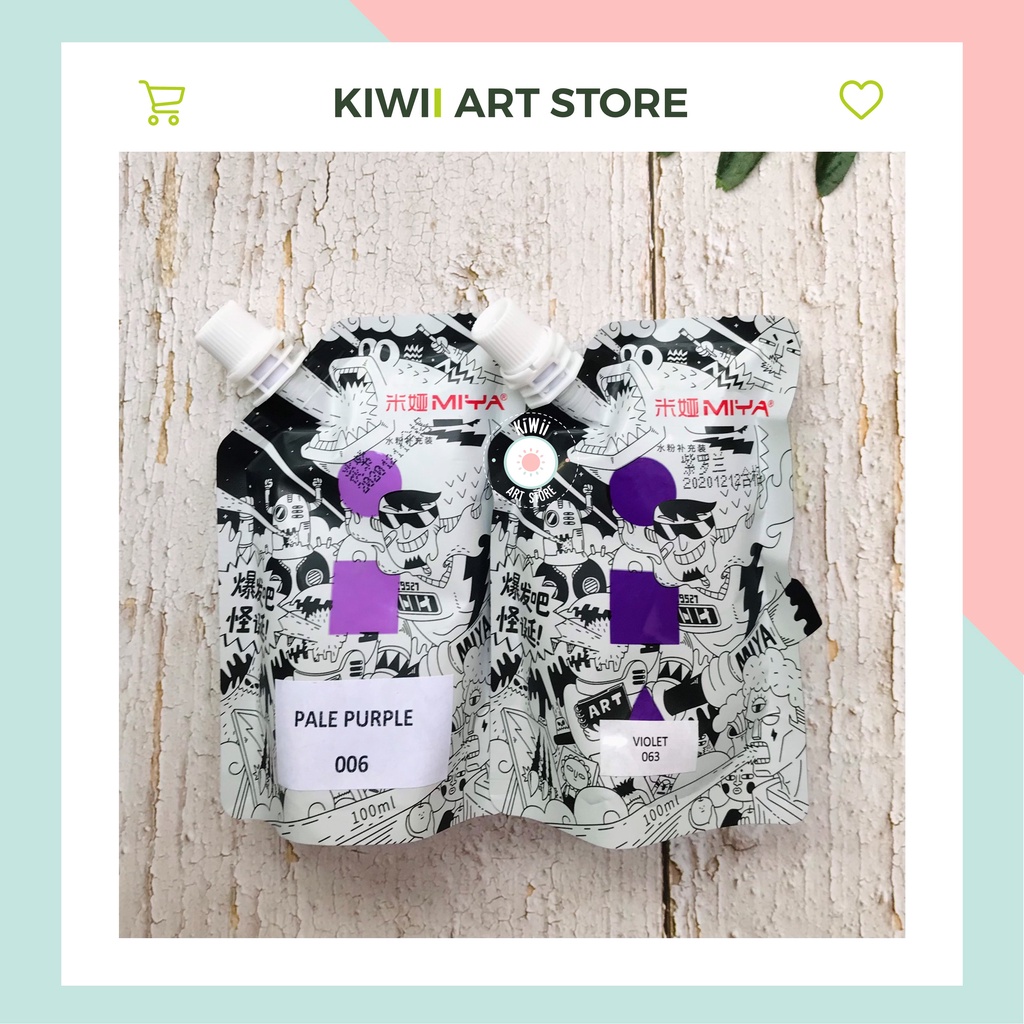 Màu Gouache HIMI MIYA dạng túi Refill 100ml