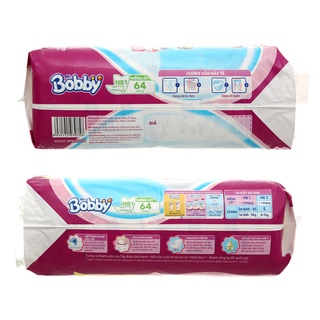 (Tặng 6 tã dán) Miếng lót sơ sinh Bobby size NB1 64 miếng (cho bé dưới 5 kg)
