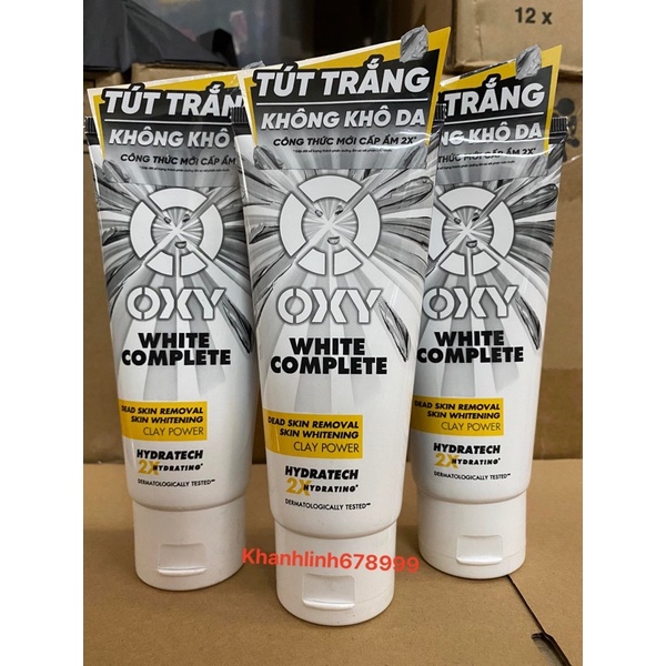 OXY White Complete - Kem rửa mặt tút sáng từ đất sét trắng 100g