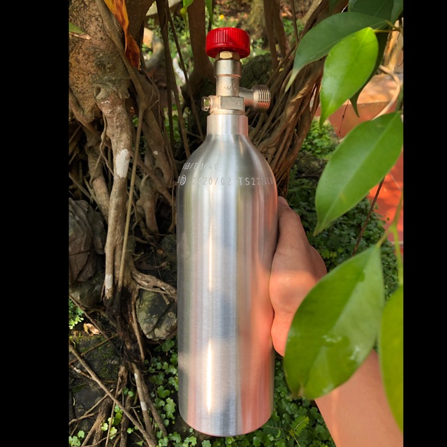Bình nhôm CO2 1L ren G5/8 đầy khí