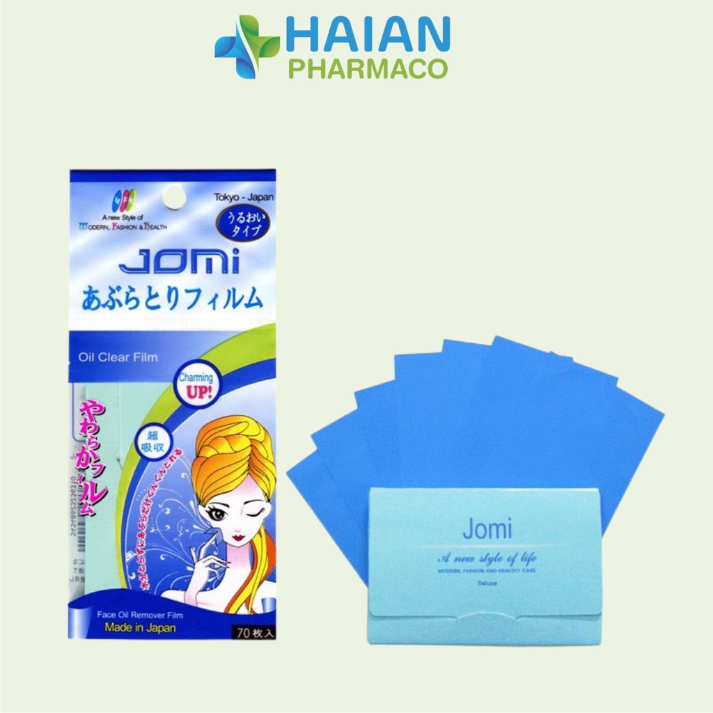 Film thấm dầu Jomi Nhật Bản Oil Clear Film Japan Jomi Gói 70 Miếng