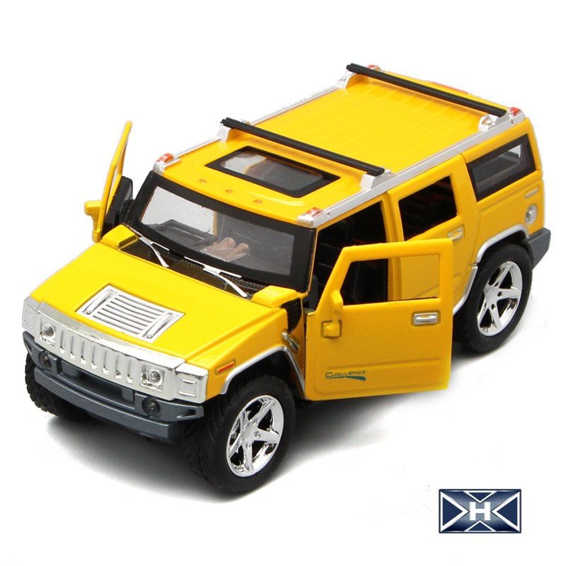 Xe mô hình sắt Hummer mở cửa chạy đà phát nhạc (màu vàng, đỏ, đen) [Nhập mã TOYFAIR giảm 15% tối đa 35k cho đơn từ 99k