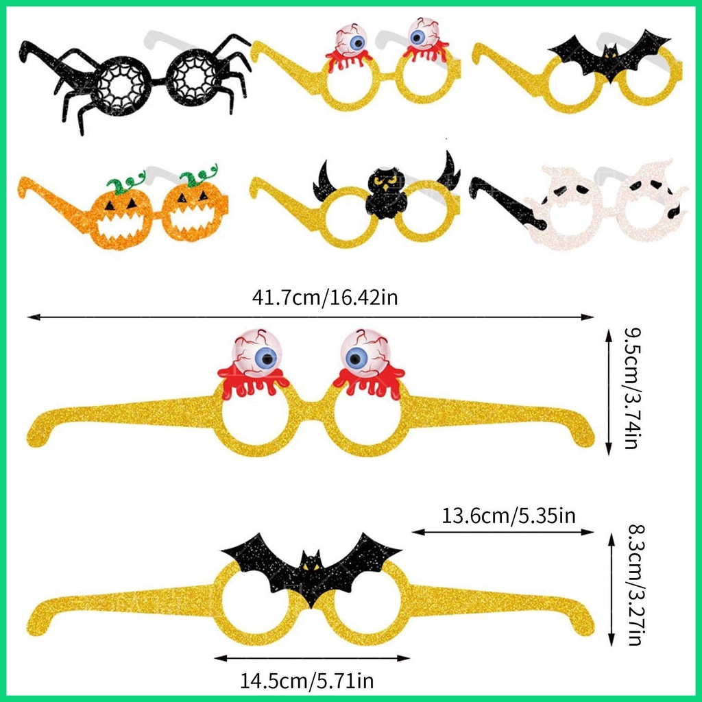 Set 6 Kính Mát Phong Cách Halloween Độc Đáo