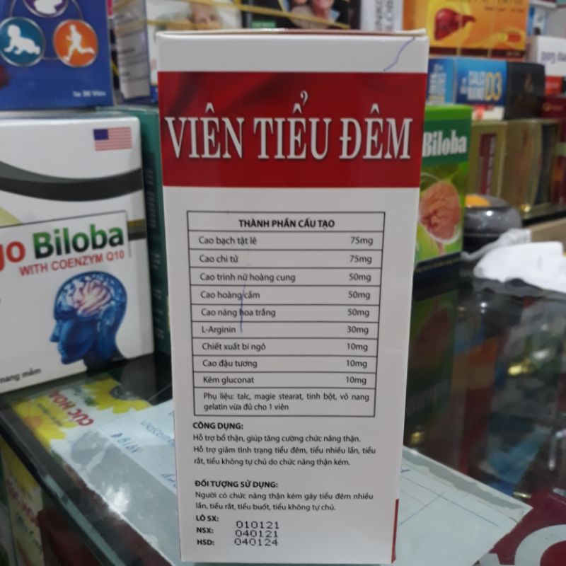 VIÊN TIỂU ĐÊM CHẤM DỨT TIỂU ĐÊM, TIỂU NHIỀU LẦN, TIỂU RẮT, TIỂU KHÔNG TỰ CHỦ DÙNG