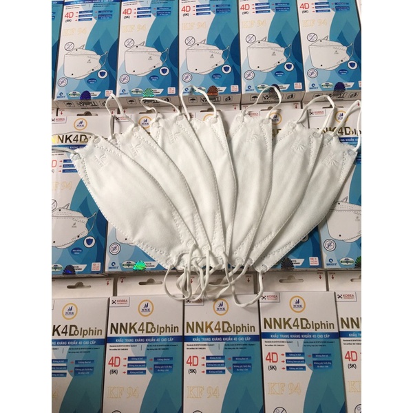 Khẩu trang y tế KF94 lọc bụi mịn NNK màu trắng- hộp 10 cái