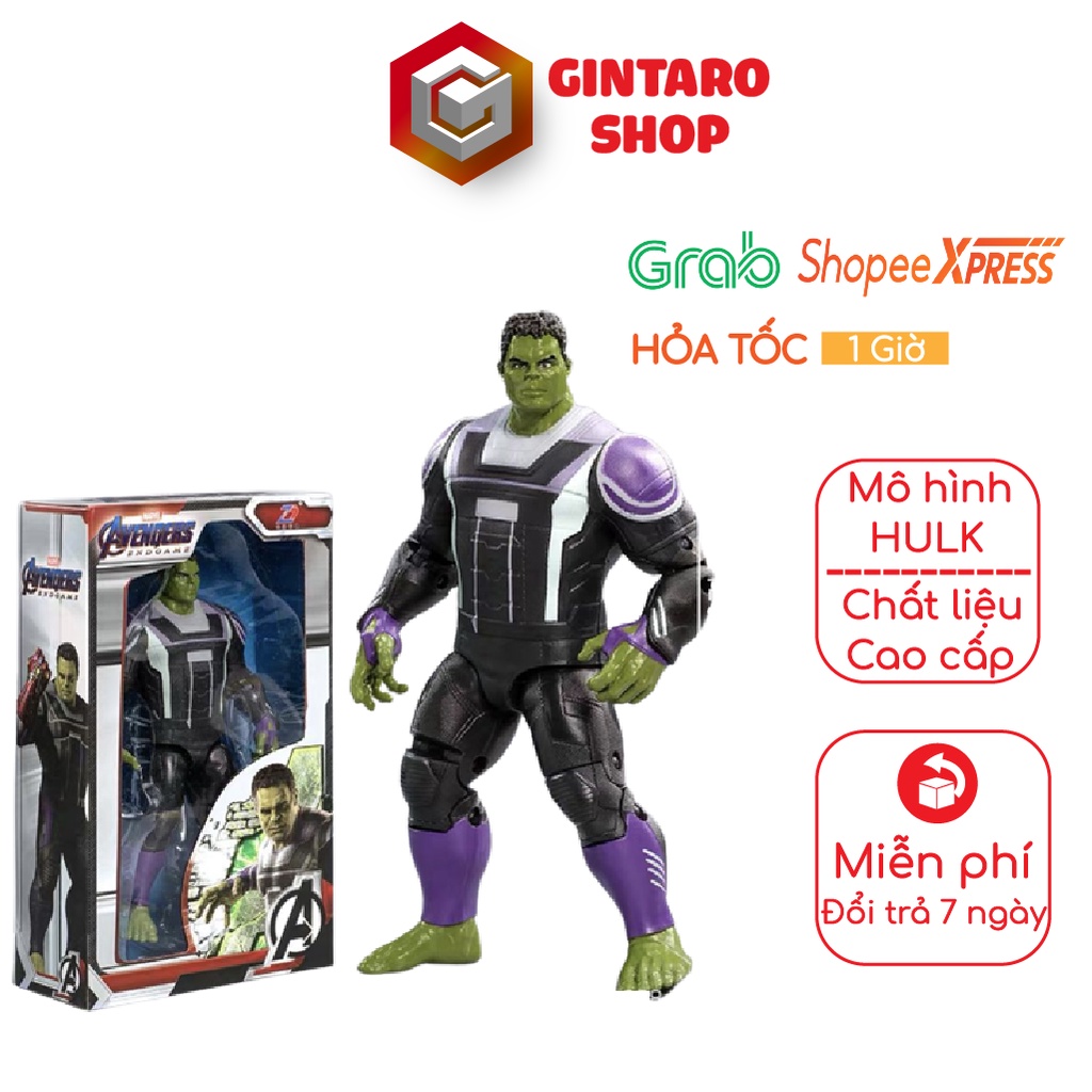 Mô hình Hulk cao cấp , Đồ chơi mô hình siêu anh hùng Hulk Gintaro Shop