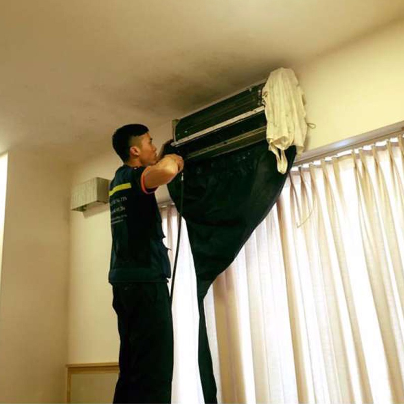 Áo trùm rửa máy lạnh So Easy C0004-34 Túi vệ sinh máy lạnh đuôi dài 2m5