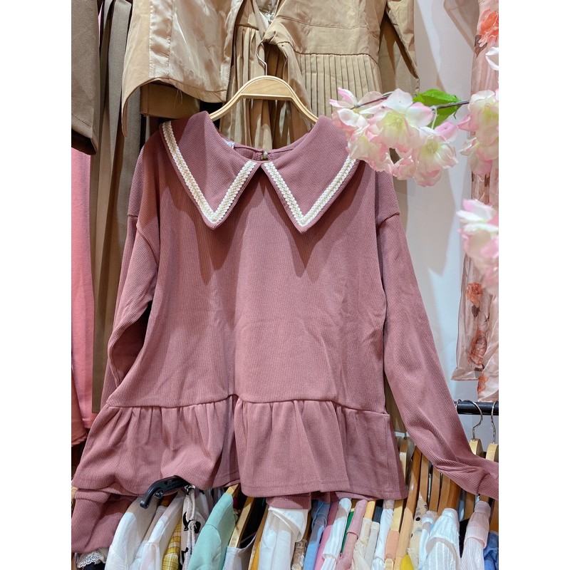 các mẫu áo kiểu chất nỉ nhung loại 1