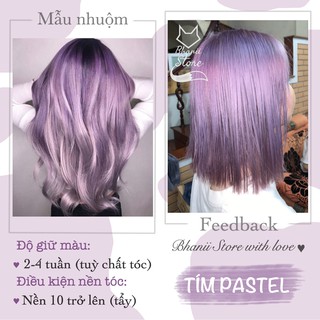 Thuốc nhuộm tóc Tím Pastel bhanii store