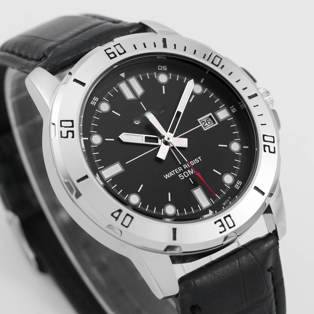 Đồng hồ nam MTP size 45mm máy quartz nam tính lịch lãm