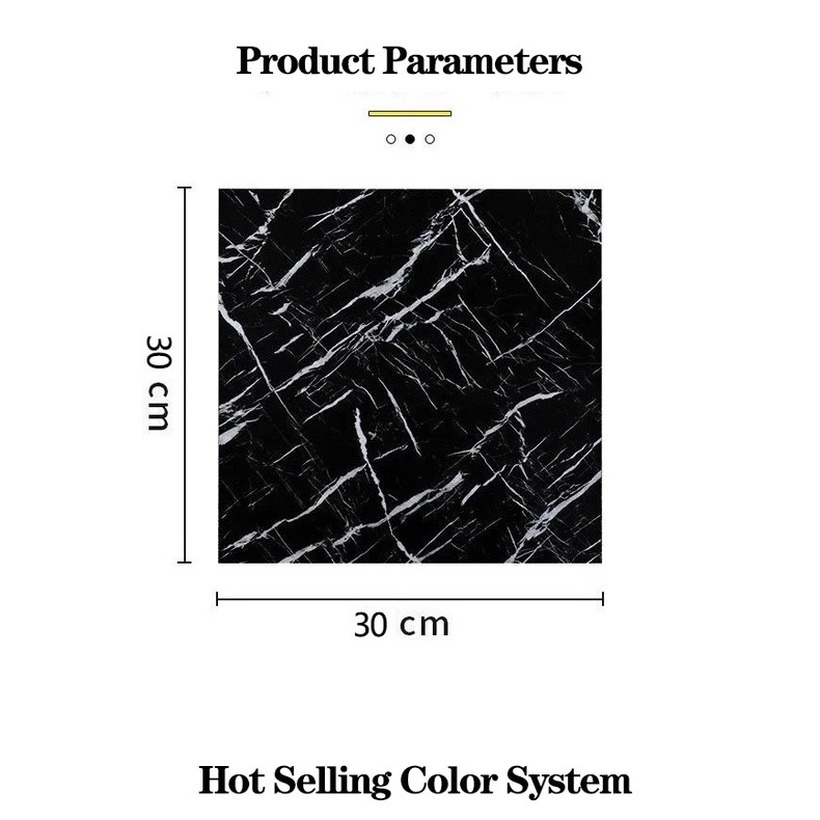 Giấy Dán Sàn Nhà Bằng PVC 30cm Họa Tiết Vân Đá Cẩm Thạch Chống Thấm Nước Chất Lượng Cao