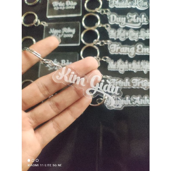 Móc Khoá Khắc Tên