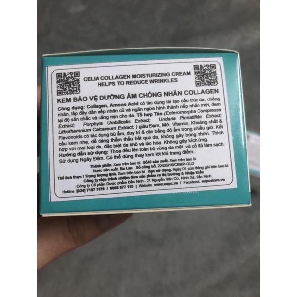 Kem dưỡng ẩm chống nhăn Celia 50g