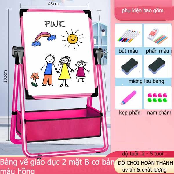 Bảng vẽ edu cho bé gắn được nam châm, viết - vẽ thoả sức sáng tạo