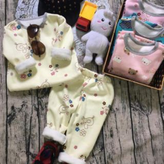 Bộ nỉ lót lông siêu cute