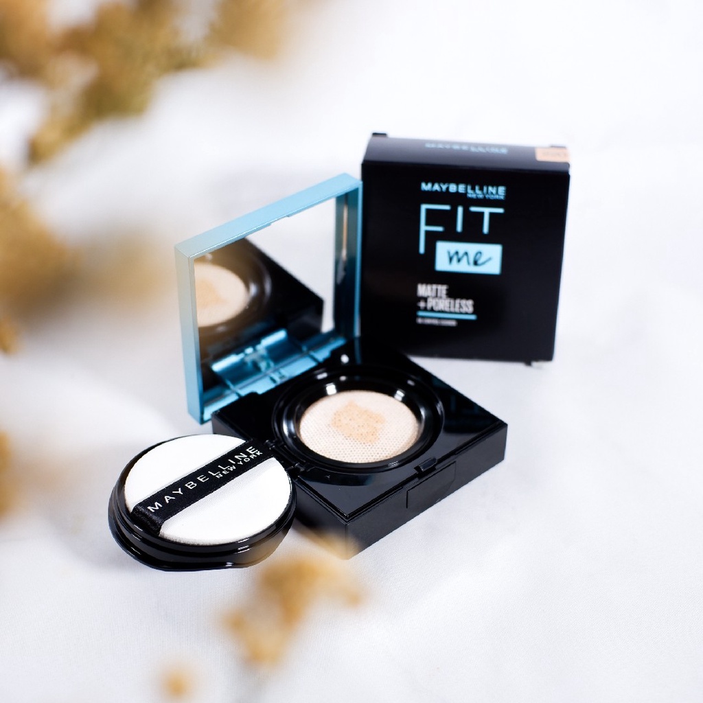 Phấn Nước Che Phủ Mỏng Nhẹ, Mịn Mượt Lâu Trôi Maybelline New York Fit Me Matte + Poreless Oil Control Cushion 14g